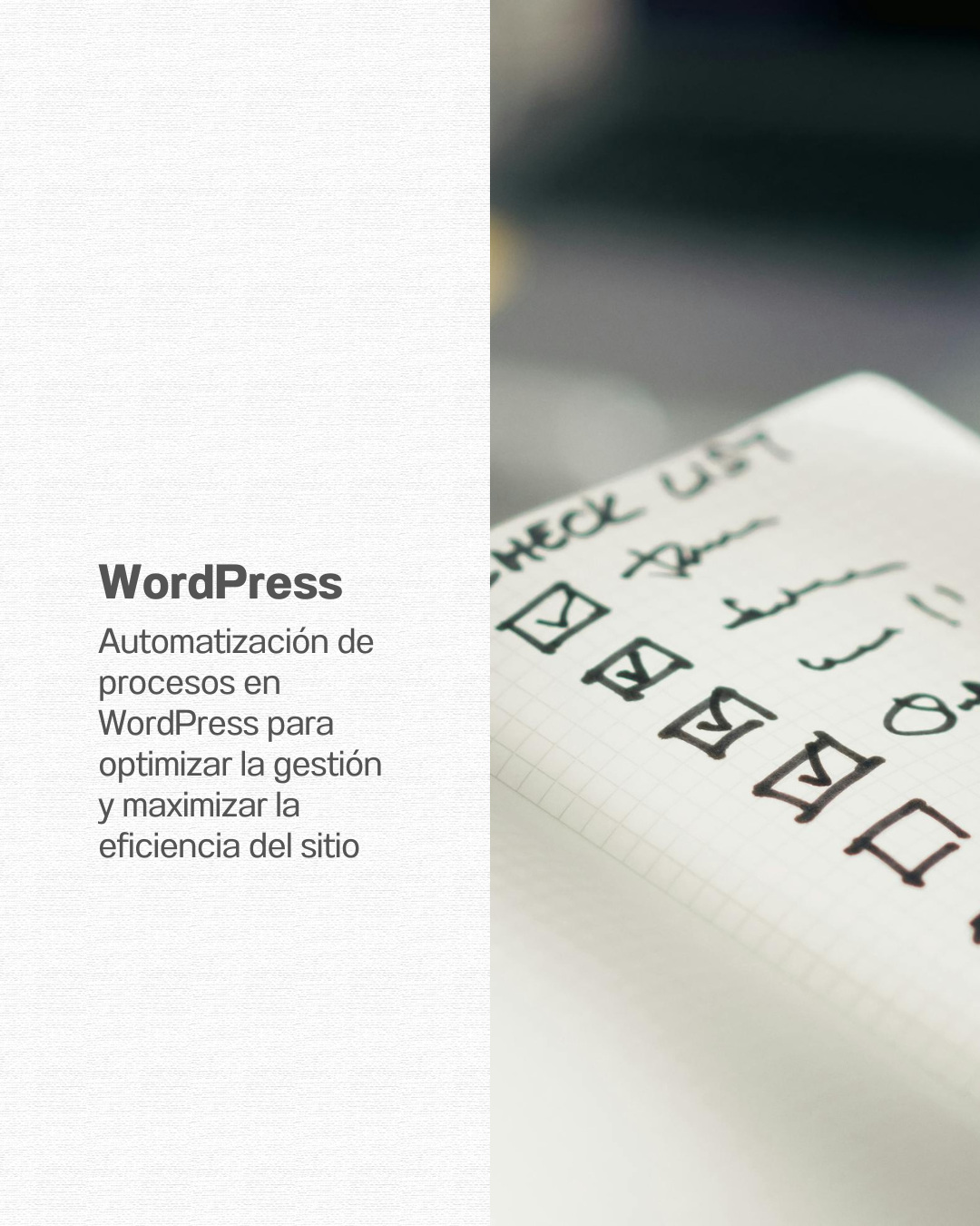 Curso WordPress - Automatización de procesos en WordPress para optimizar la gestión y maximizar la eficiencia del sitio